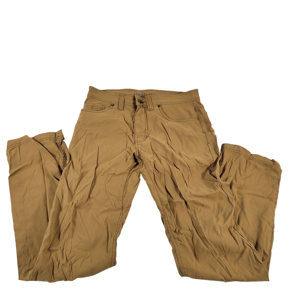 Pranaā Slim Fit Men Khaki Outdoor Travel Pants 30W x 32L